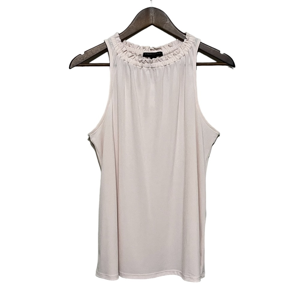 Banana Republic Women's Blush Pink Tank Top With Cinched Neck Medium Soft Girl
